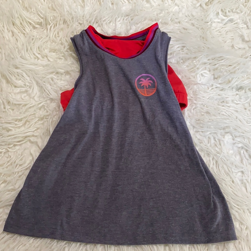 Old Navy girls tank w/ attached sports bra Sz. 8
